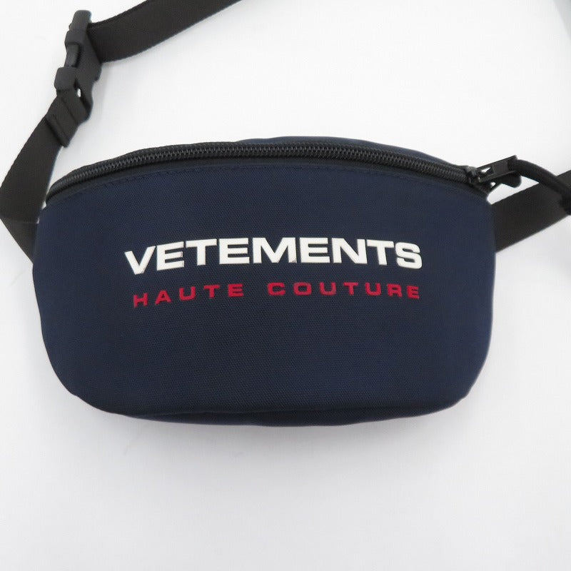 Vetements Body Bag UE51BA100N Logo Navy Good Condition