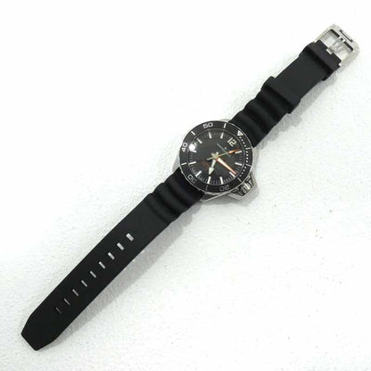 Hamilton Watch Khaki Navy Open Water Auto H77455330 Analog Automatic Winding Bla