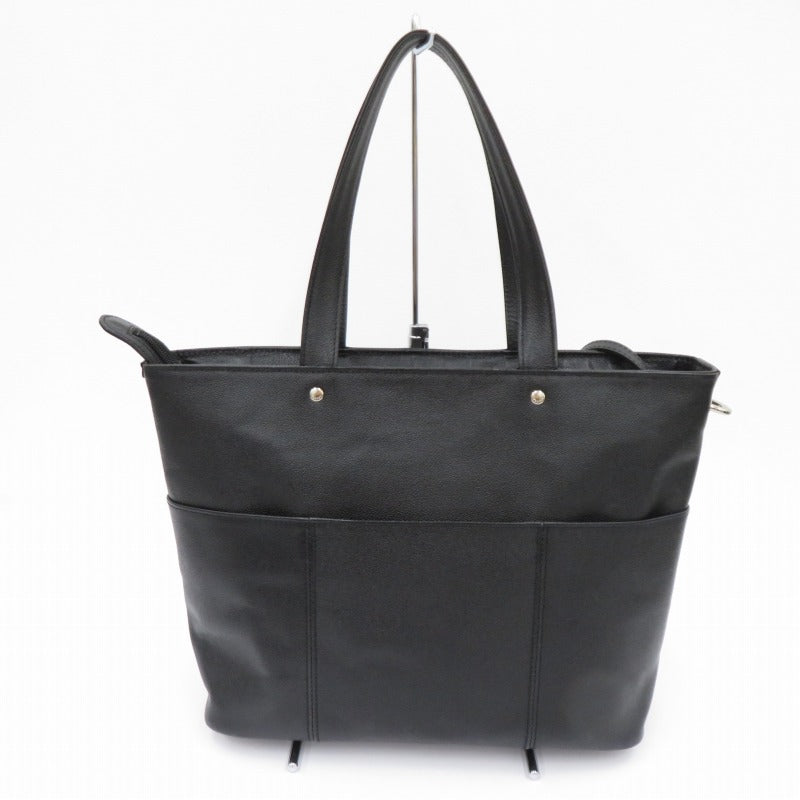 Porter Link Tote Bag L Black Zipper Good Condition