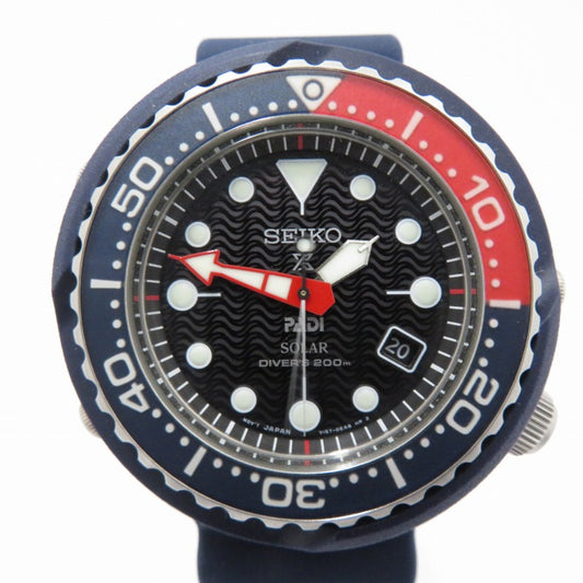 Seiko Prospex Diver Divers Padi Collaboration Analog Automatic Watch Black Dial