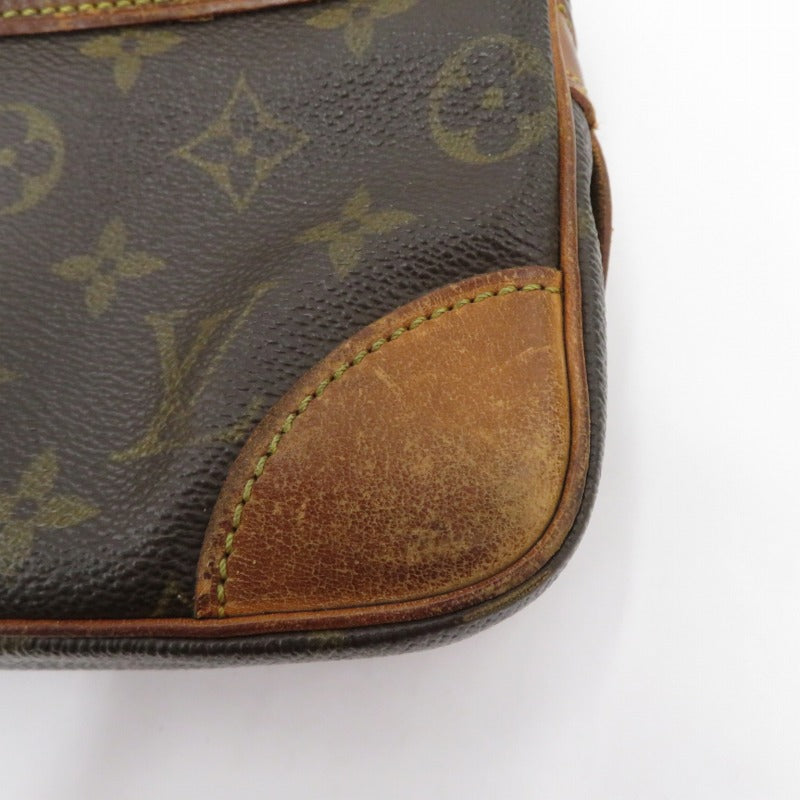 Louis Vuitton M51825 Monogram Perfo Marly Dragonne GM Clutch Bag Brown