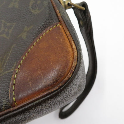 Louis Vuitton M51825 Monogram Perfo Marly Dragonne GM Clutch Bag Brown