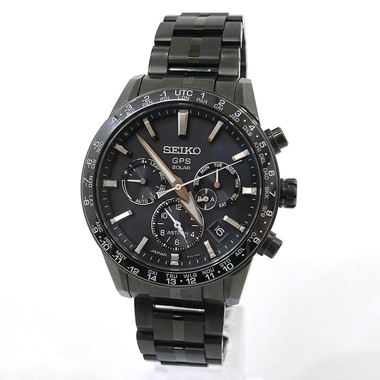 Seiko Astron Watch Analog Solar Sbxc037 Dial Black Belt F131