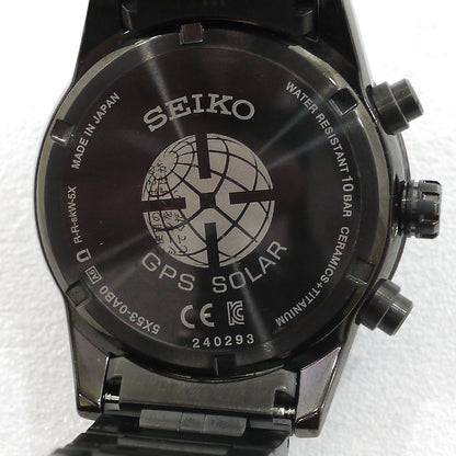 Seiko Astron Watch Analog Solar Sbxc037 Dial Black Belt F131