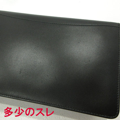 Dunhill Oxford Dial Lock Clutch Bag LG9290A Black Good Condition