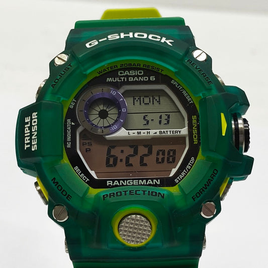 G-Shock Watch Analog Digital Radio Solar Color Green Gw-9401Kj Rangeman F131