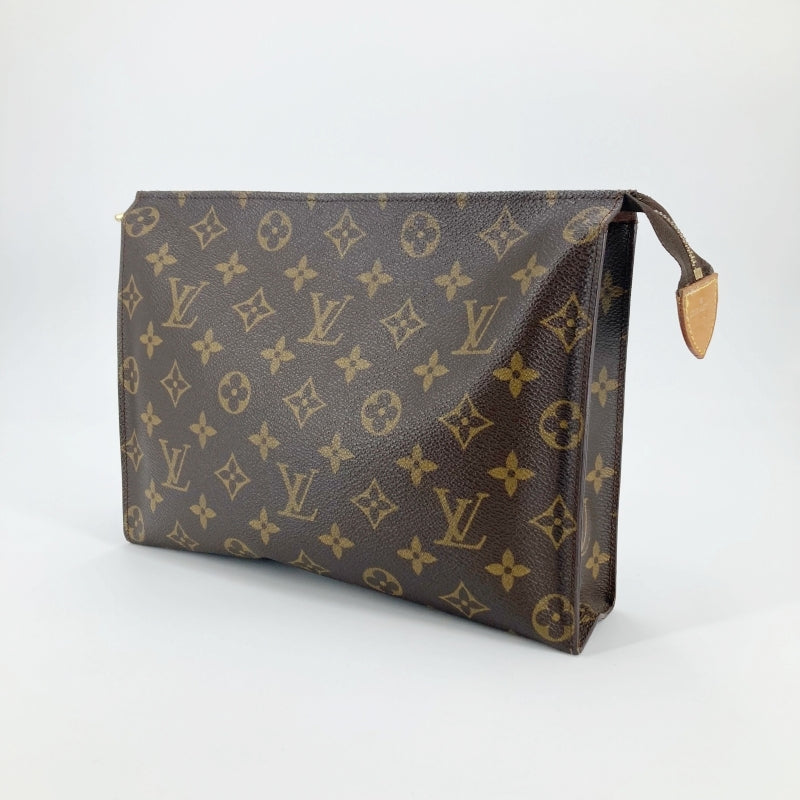 Louis Vuitton M47542 Monogram Posh Toilette 26 Clutch Bag Brown