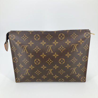 Louis Vuitton M47542 Monogram Posh Toilette 26 Clutch Bag Brown