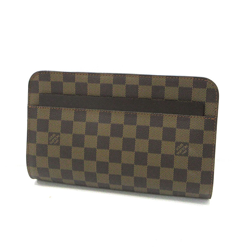 Louis Vuitton Damier Saint Louis Clutch Bag N51993 Brown Excellent Condition