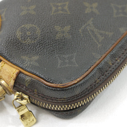 Louis Vuitton Monogram Marly Dragonne PM Clutch Bag M51827 Brown