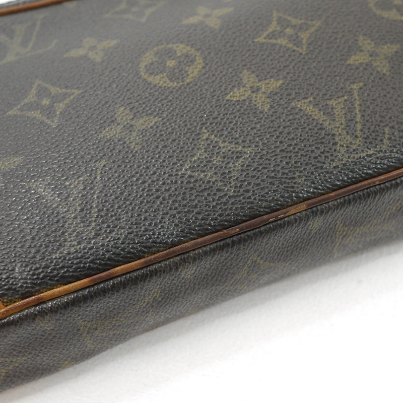 Louis Vuitton Monogram Marly Dragonne PM Clutch Bag M51827 Brown