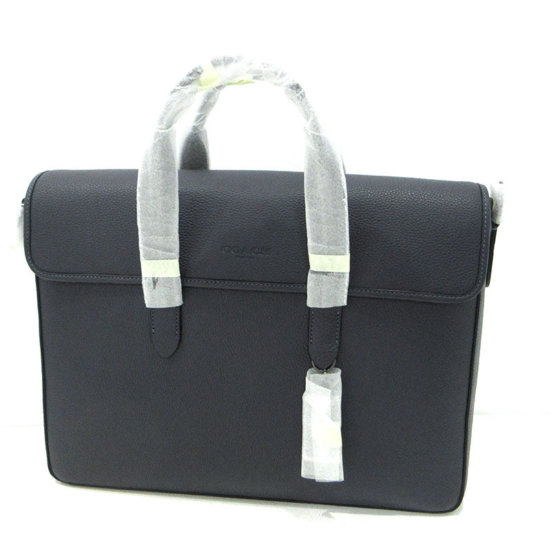 Coach Sullivan Portfolio Briefcase 2way Business Bag C9875 Navy Near Mint