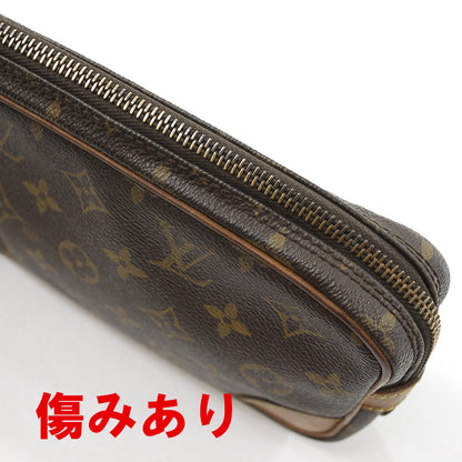 Louis Vuitton Monogram Marly Dragonne PM Clutch Bag Brown M51827