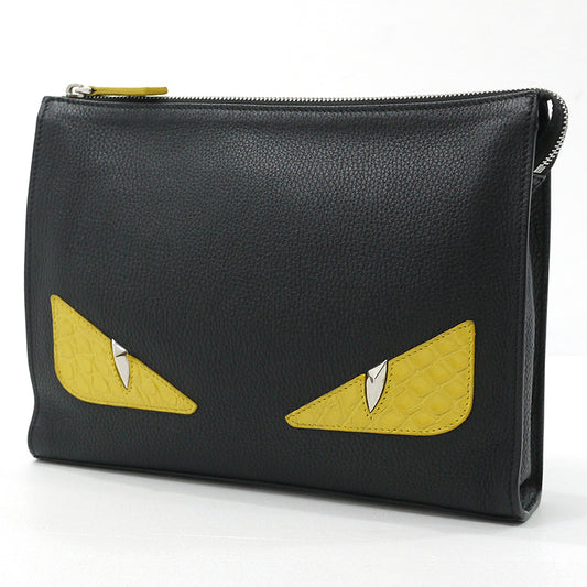 Fendi Bugseye Monster Clutch Bag Black Good Condition