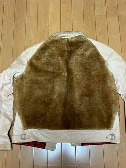 Mister Freedom Sugar Cane BALOO Jacket Cowhide Sheepskin Men Size XL