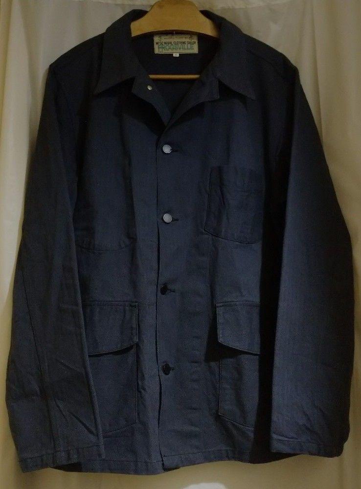 Mister Freedom Coverall Sugar Cane Jacket Buzz Ricksons Dark Navy SC14837 Men L