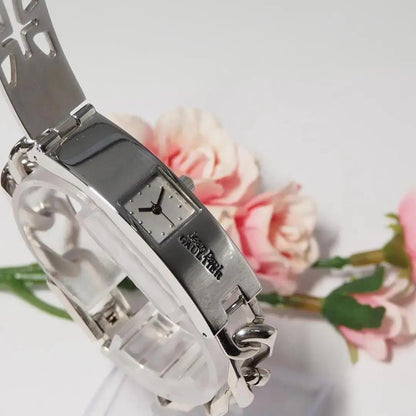 Jean Paul Gaultier Analog Watch Bracelet Women Silver Good Condition